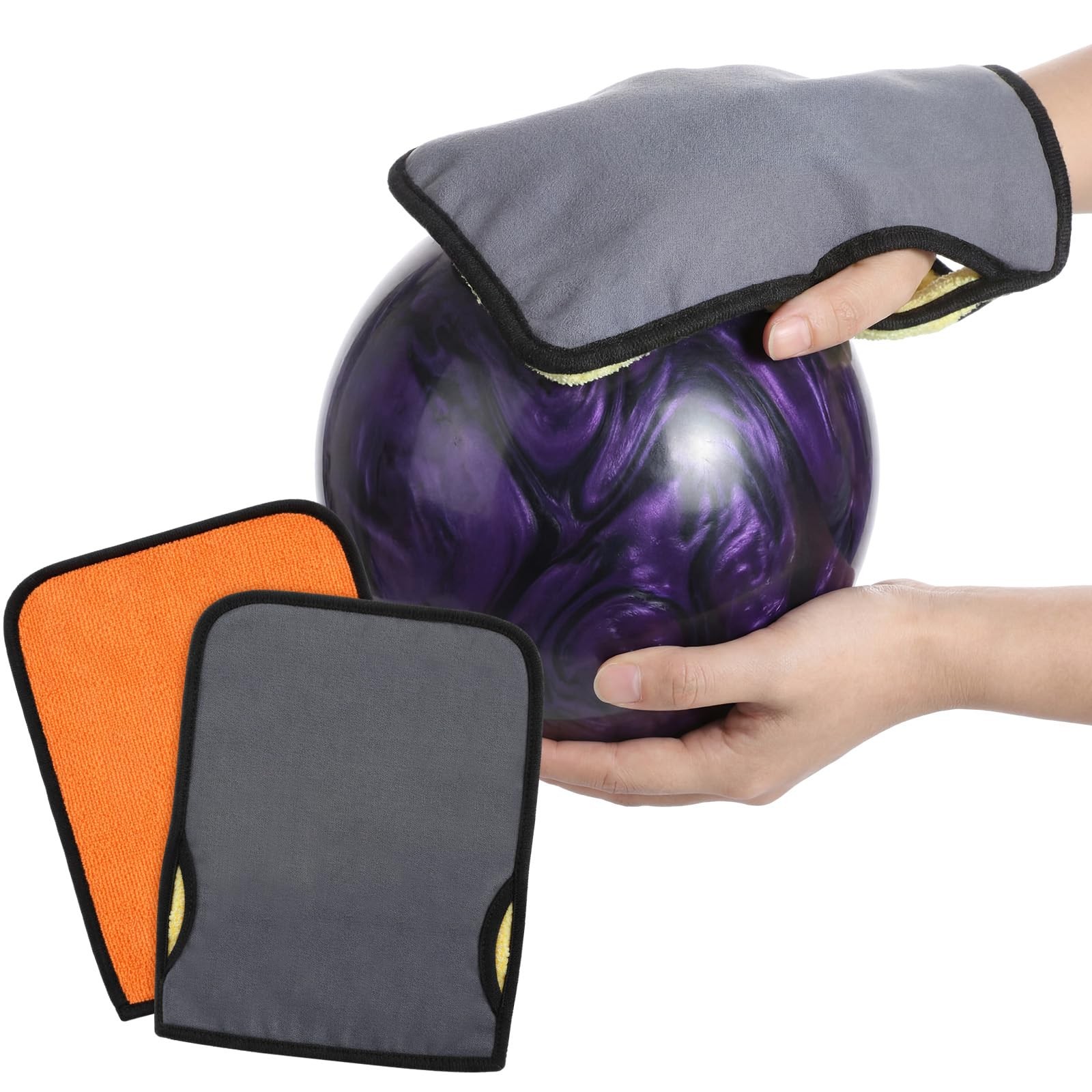 Ferrochef 2 Pcs Bowling Shammy Towels Wearable Dual-Sided Bowling Ball Towel ...