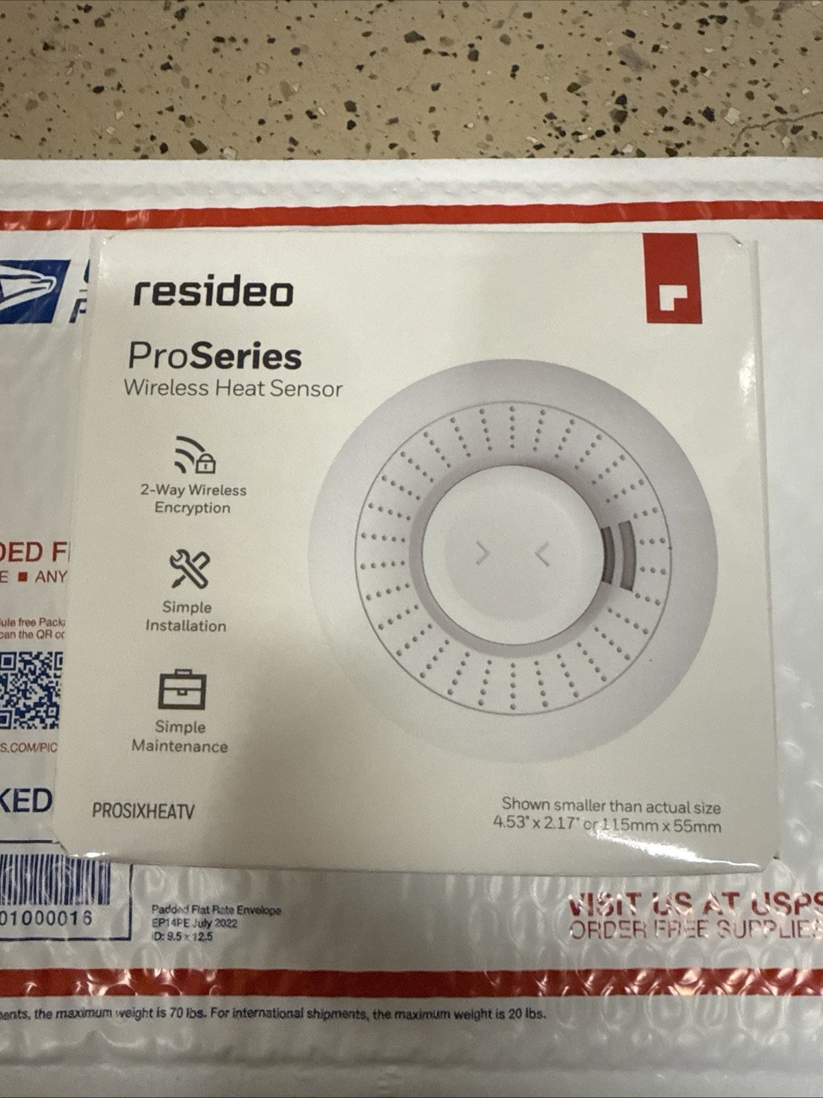 Resideo Wireless Heat Detector Honeywell Home PROSIXHEATV ProSeries BRAND NEW