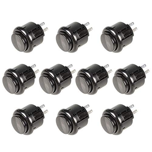 10x Arcade Buttons 24mm Push Button Replace Switch for Sanwa OBSF-24 Arcade