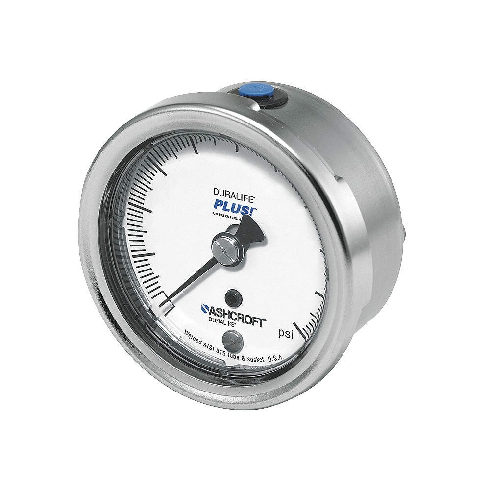 ASHCROFT 251009SW02BXLL1000 Pressure Gauge,0 to 1000 psi,2-1/2In 4EFR8