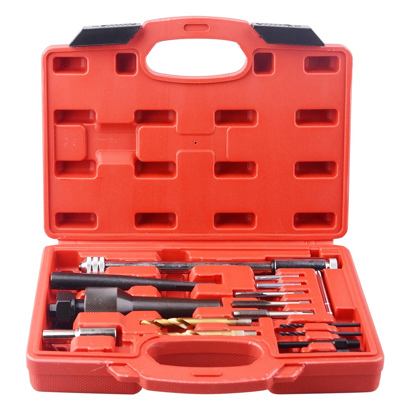 DAYUAN 16pcs Glow Plug Removal Tool, 8mm 10mm Damaged Black