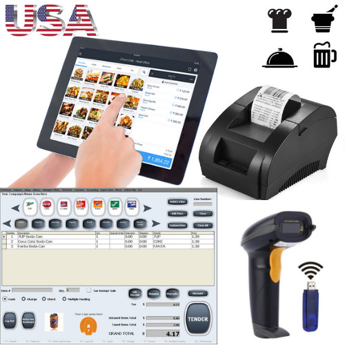 Bundle Tablet 10'' Entry level POS Point of Sale System Combo Kit Retail Store