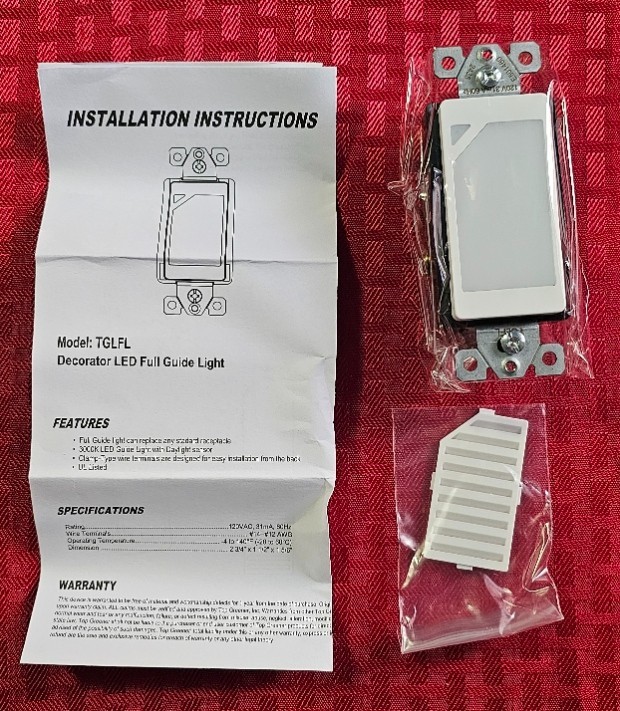 LED DECORATOR GUIDE LIGHT DEVICE, NIGHT LIGHT, HALL LIGHT, DAYLIGHT SENSOR