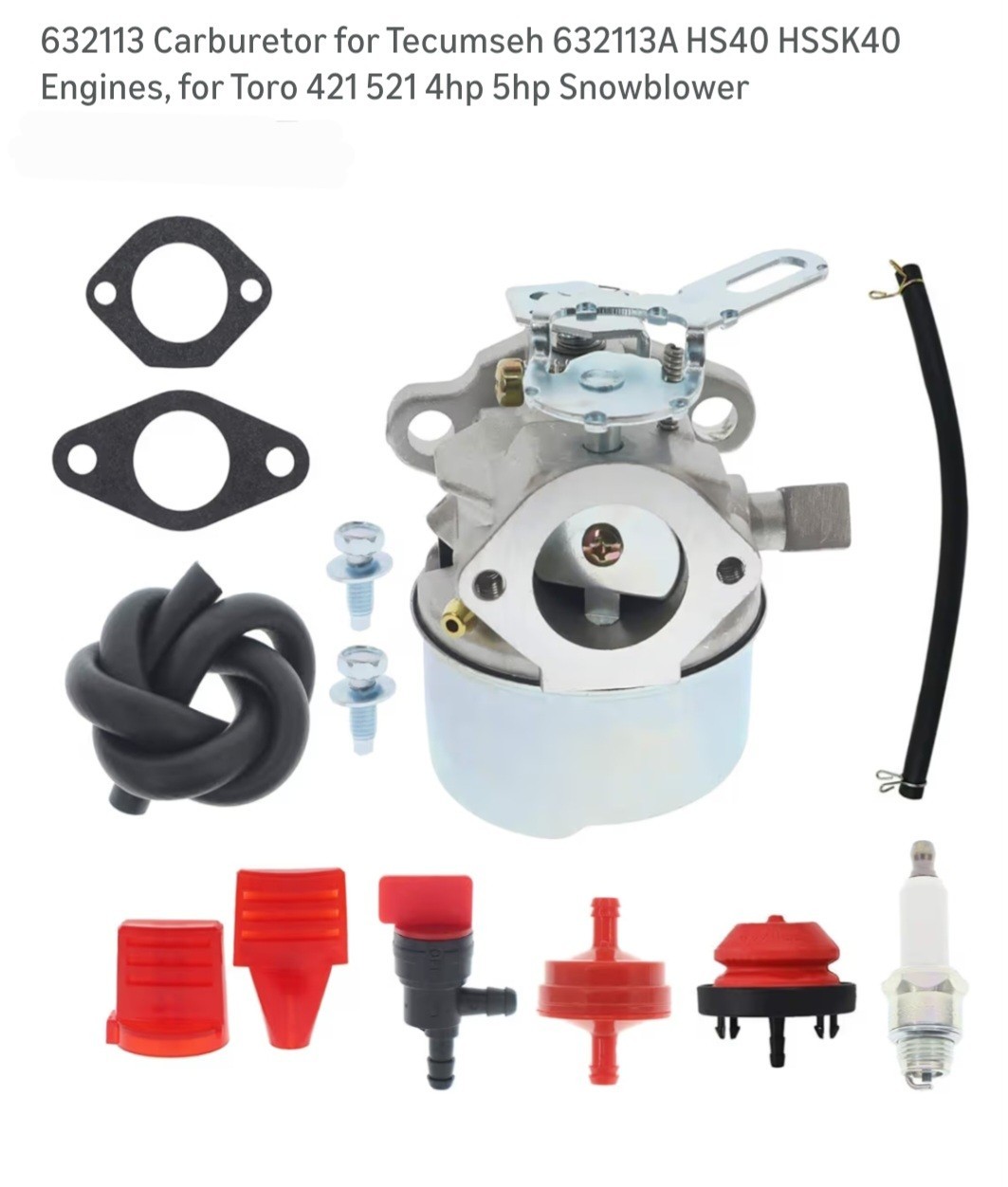 632113 Carburetor for Tecumseh 632113A HS40 HSSK40 Engines.