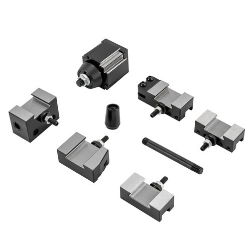6 Packs Wedge Type Quick Change Tool Post Set For 6-9" Swing Mini Lathe Black