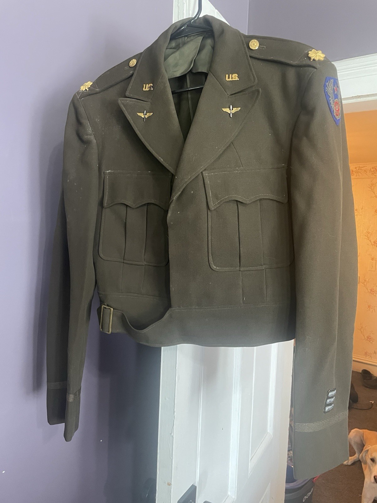 WW2 9th AAF Bullion Patch Majors Uniform With Pants