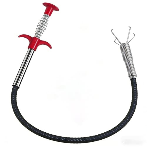 Drain Snake,33 inch Flexible Grabber Claw Pick Up Reacher Tool,Drain Clog 33"