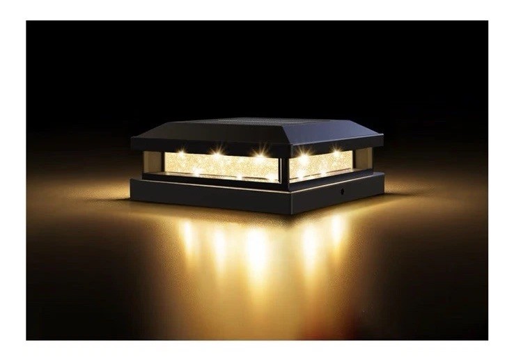 Solar Post Cap Lights Outdoor for 4X4 4.5X4.5 5X5 Vinyl/Wooden Posts