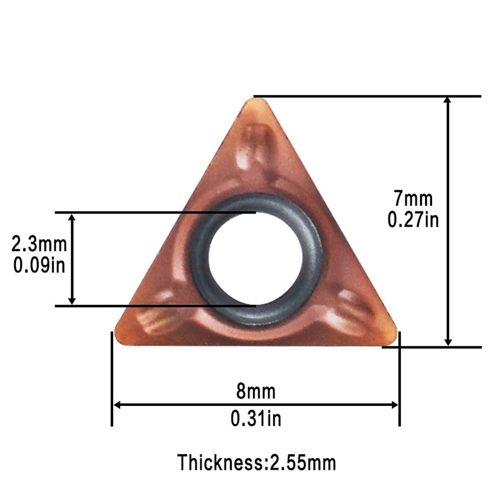 Professional C Angle Carbide Inserts Set of 10 for Effective Chamfering