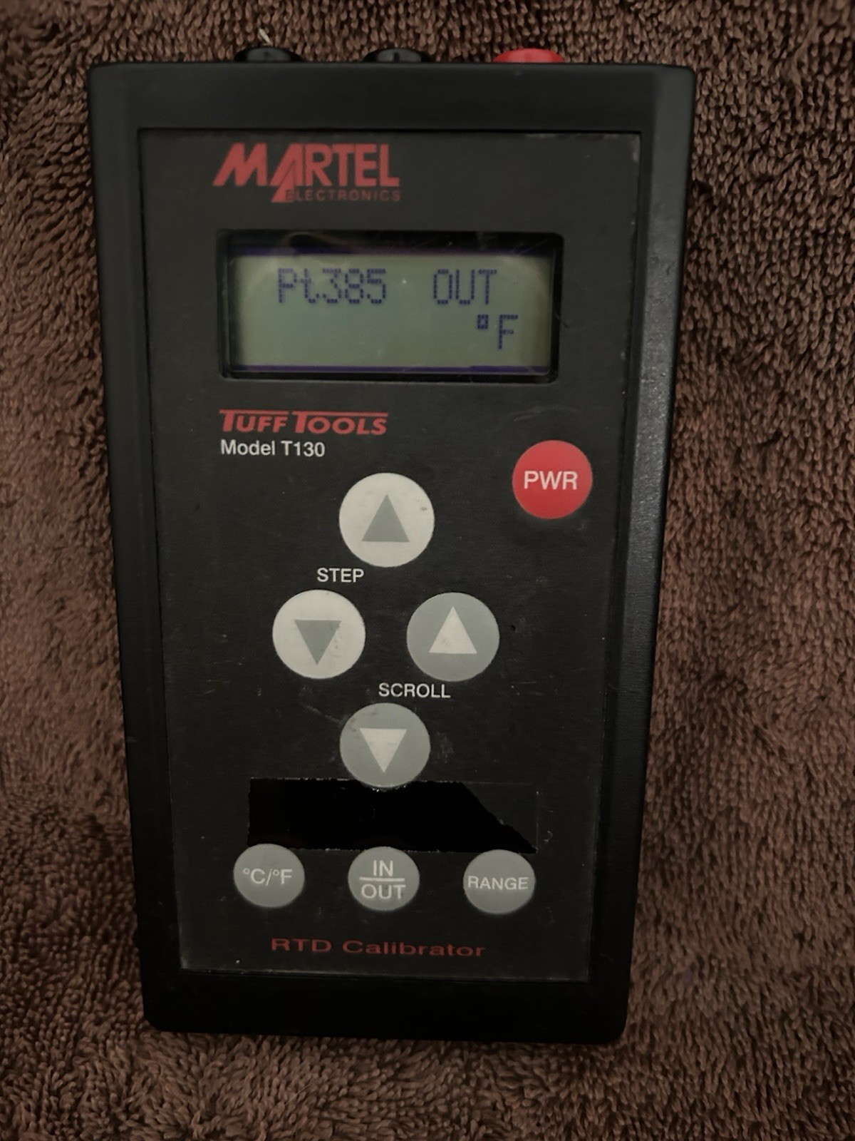 MARTEL TUFF TOOLS MODEL T130 RTD CALIBRATOR