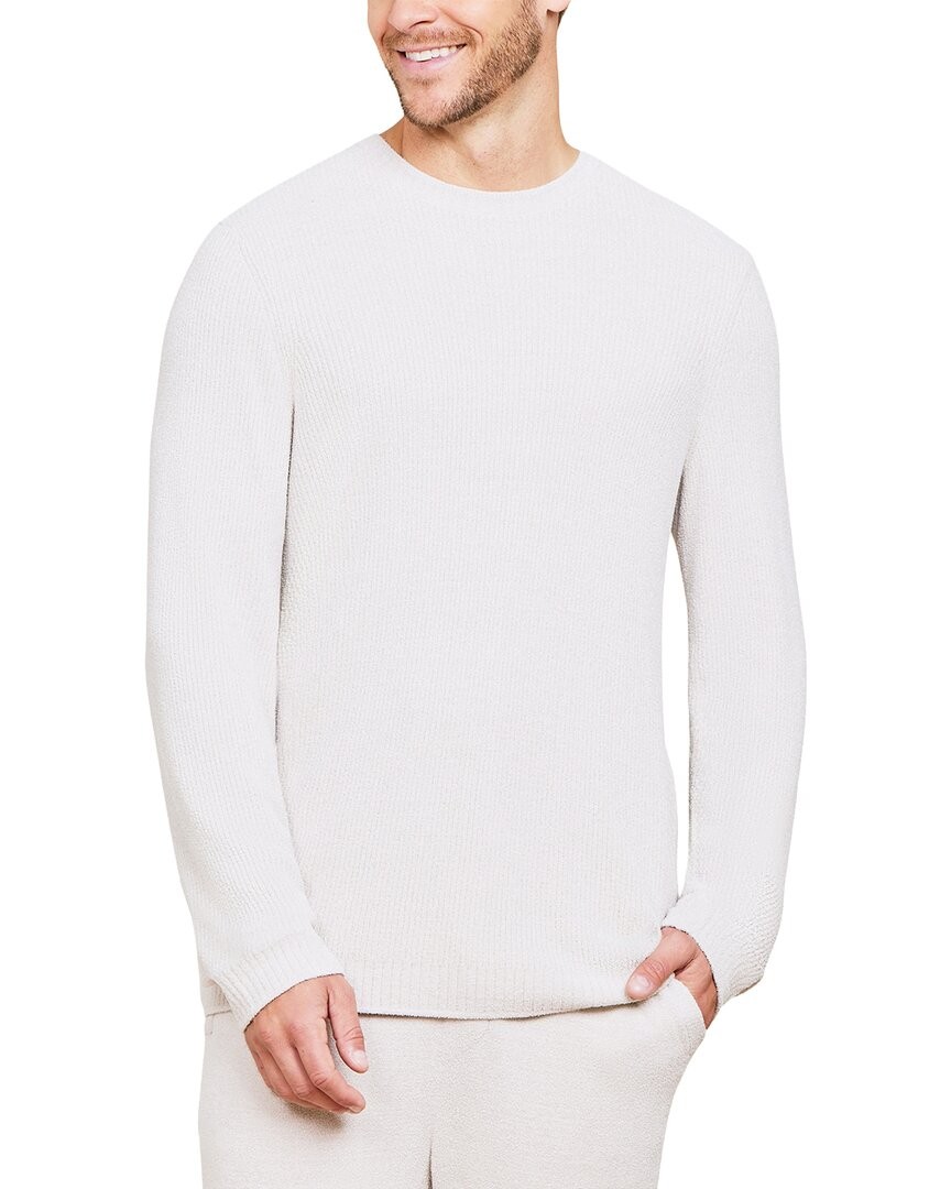 Barefoot Dreams Ccul Ribbed Pullover Men's Grey M