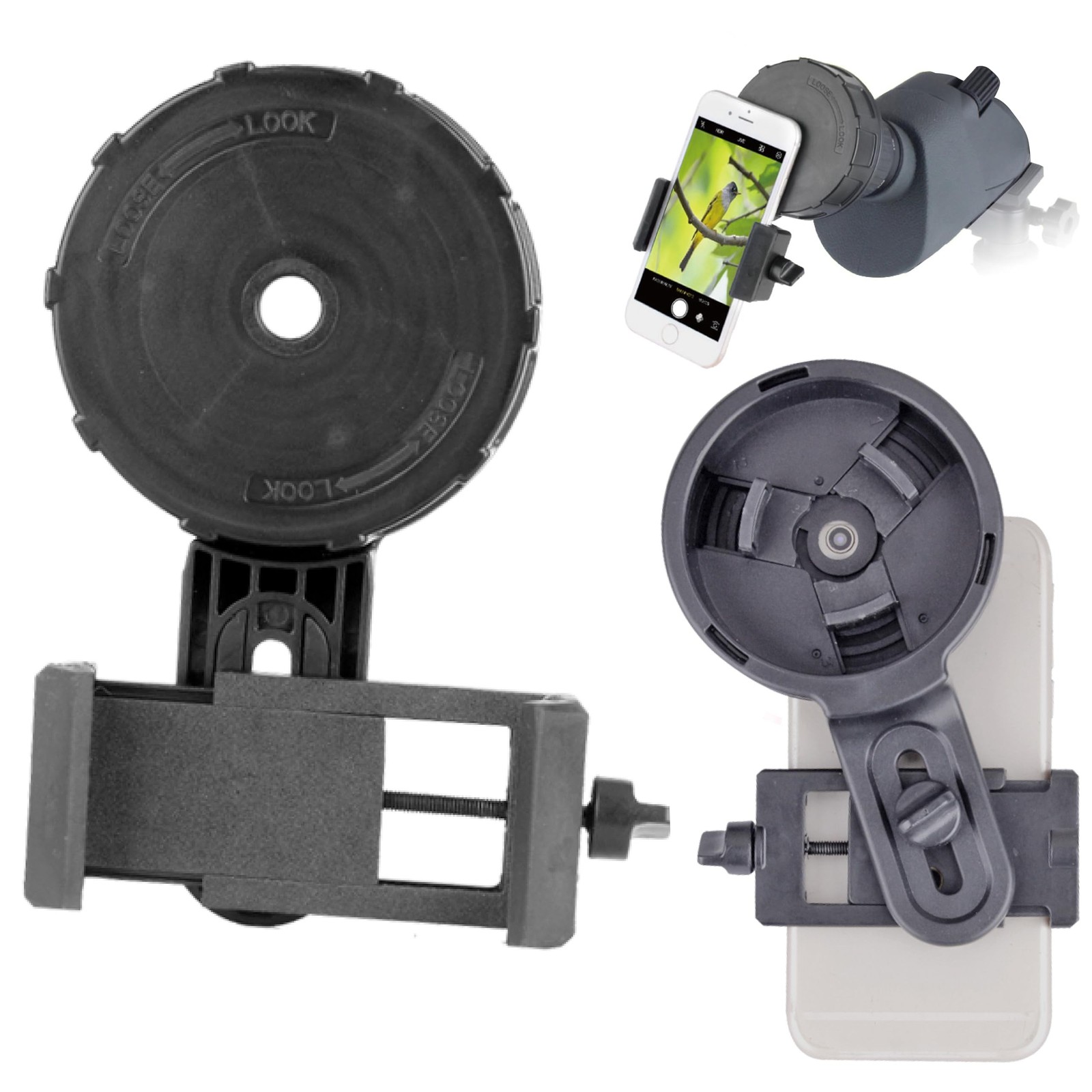 Snakelook™ Spotter Scope Phone Adapter, Spotting Scope Smartphone Telescope P...