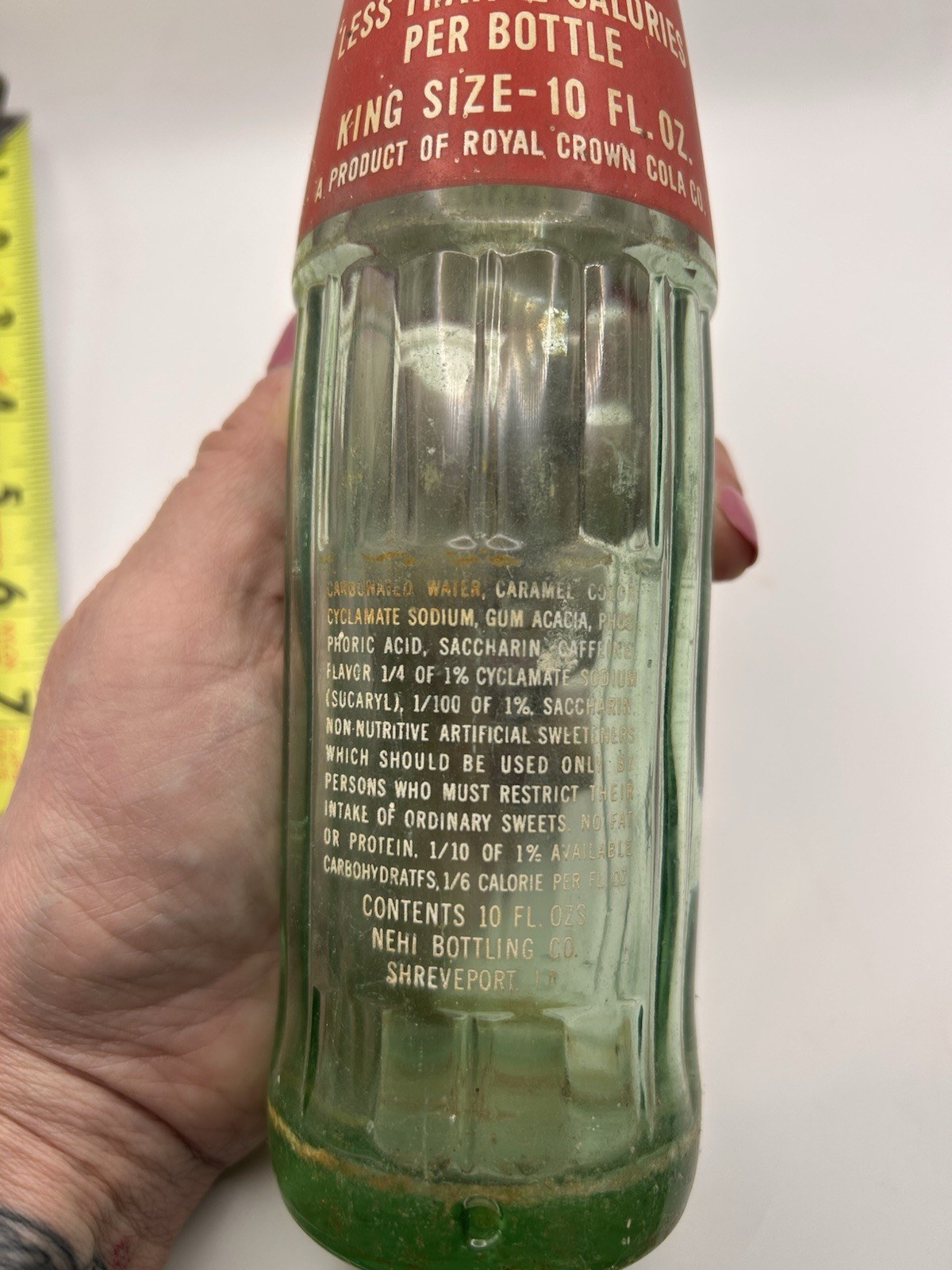 Vintage Glass Tab And Diet Rite Bottles