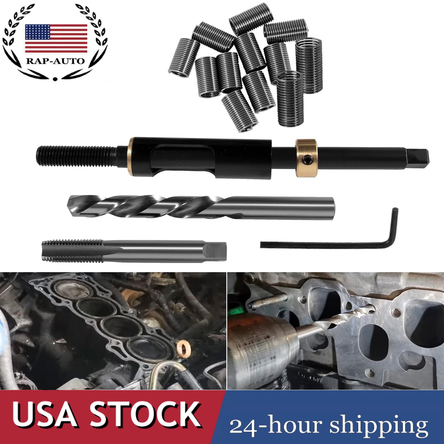 35119S Head Bolt Thread Repair Kit (M11x1.5) for Toyota Kia GM 4.0/4.2L Engines