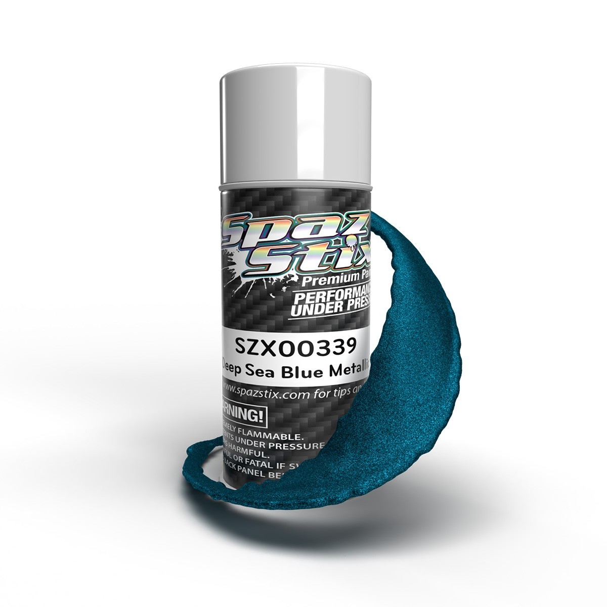 Spaz Stix SZX00339  Deep Sea Blue Metallic Aerosol Paint, 3.5oz RC Lexan Body