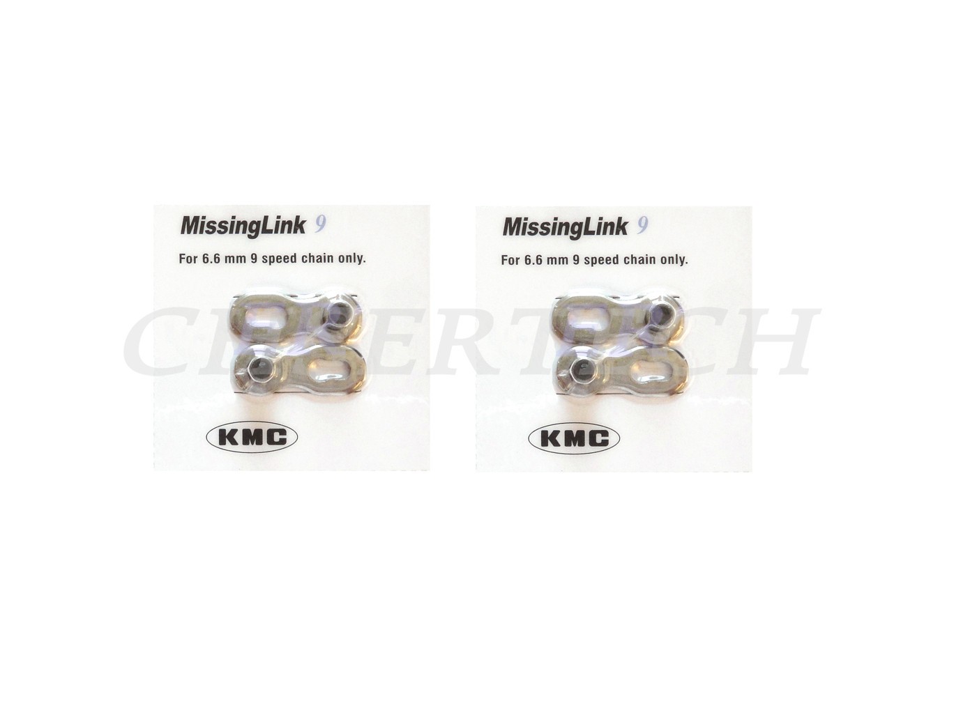 New KMC MissingLink 9 For 9 Speed Bicycle Bike Chains Silver 2 Sets