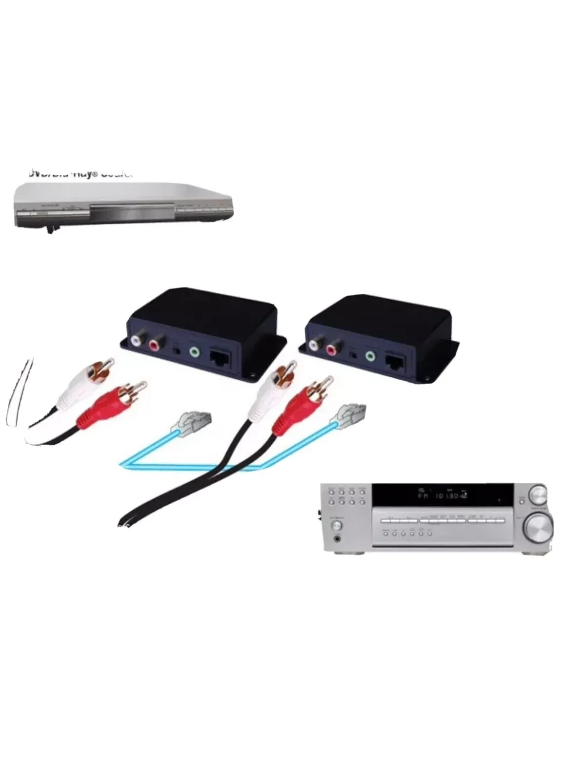 Vanco Analog Audio over Cat5e/Cat6 Cable Extender Part #280535