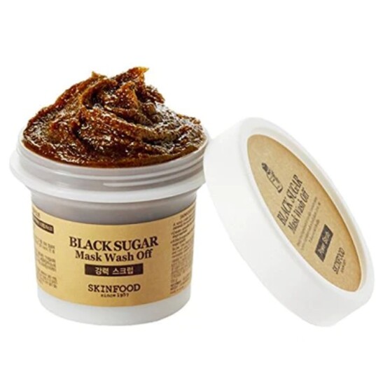 SKIN FOOD Black Sugar Mask Wash Off 120g Face Scrub Exfoliator K-Beauty