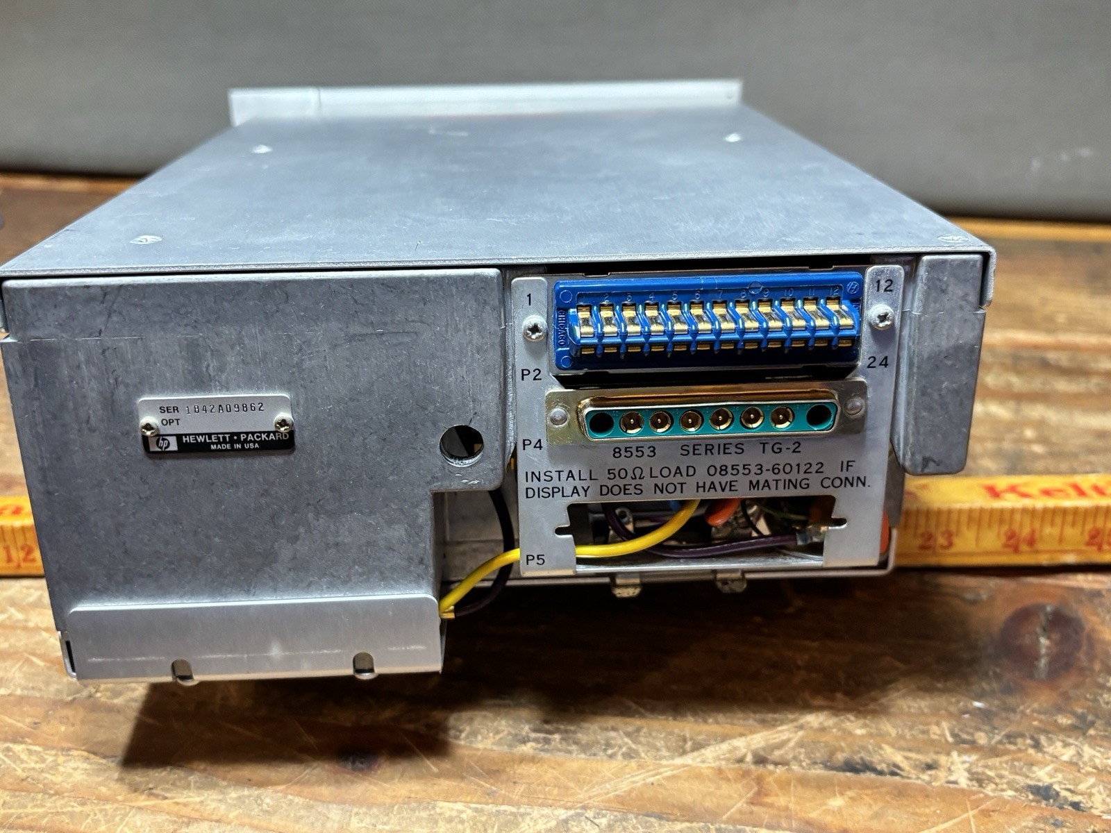 HP 8553B Spectrum Analyzer RF Section 141T Plug-In (original, clean, untested)