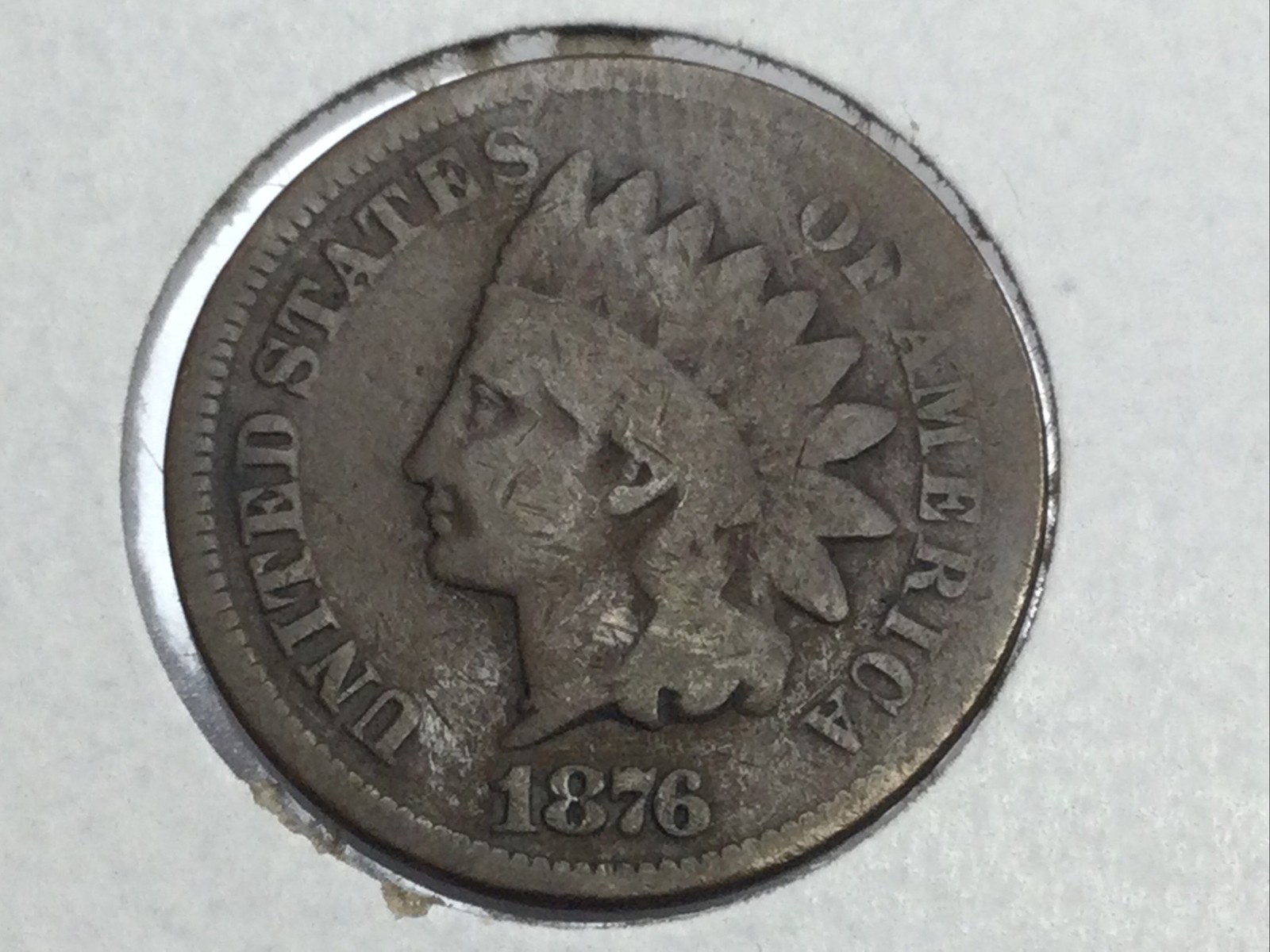 1876 Indian Cent nice color!