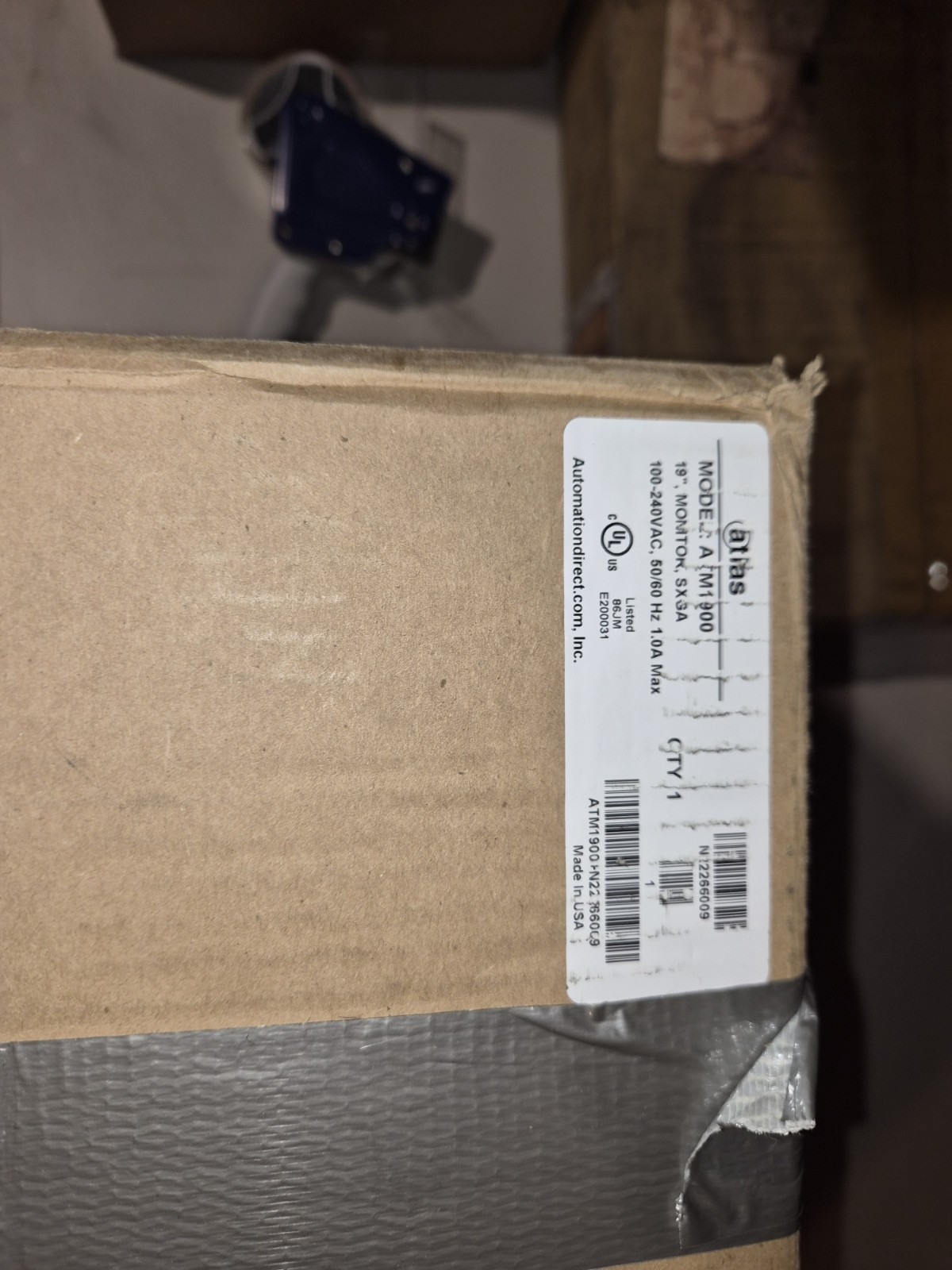 ATLAS ATM1900 19" Monitor SXGA 100-240VAC Automation Direct USA SELLER