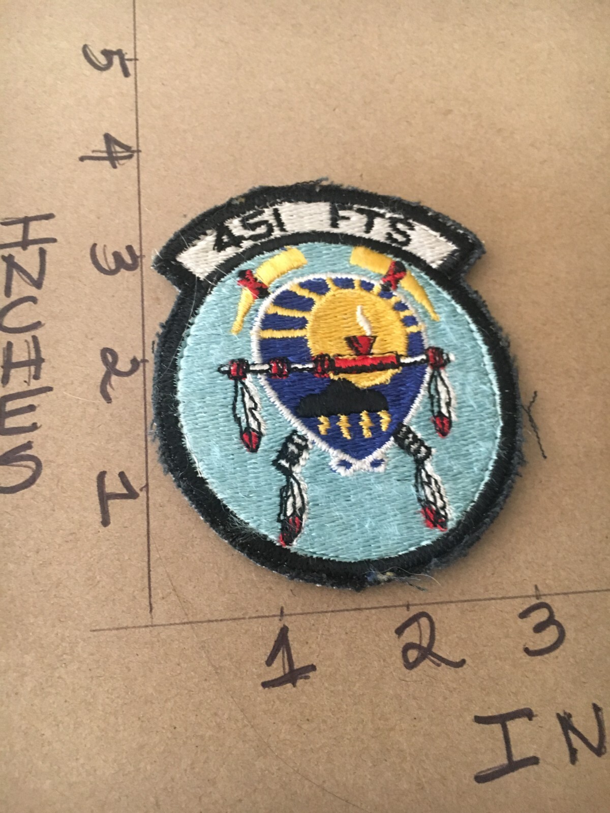 USAF 451st Fighter Training Squadron patch 6/1/25 with hook & loop