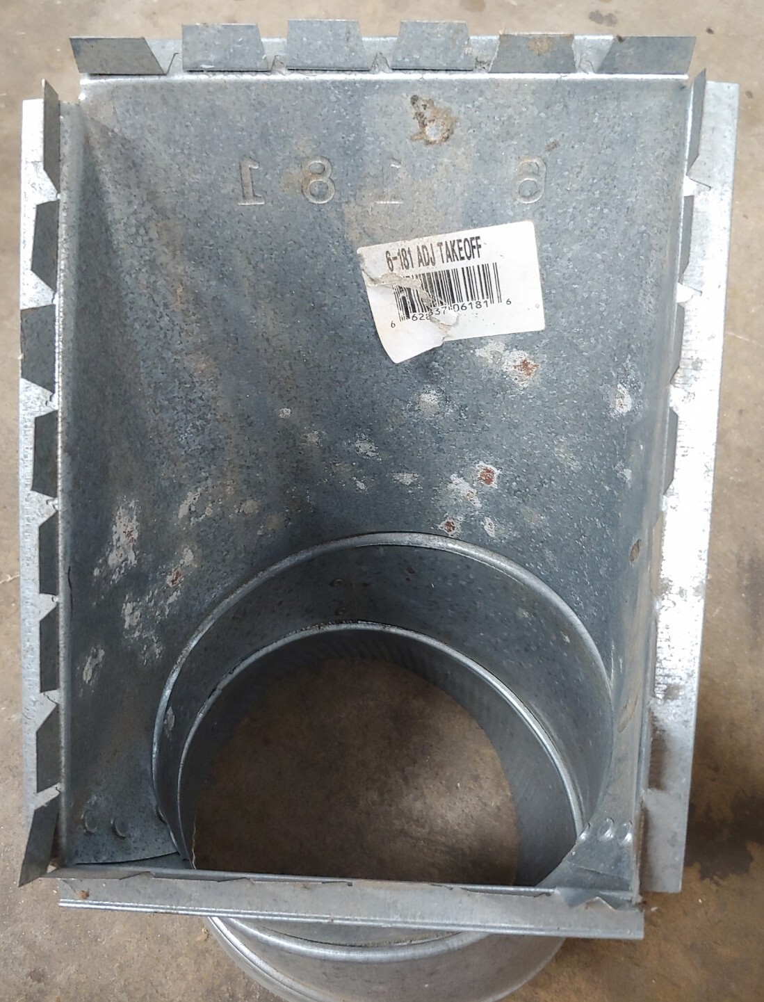Grey Metal South 6-181 6" ADJ Takeoff
