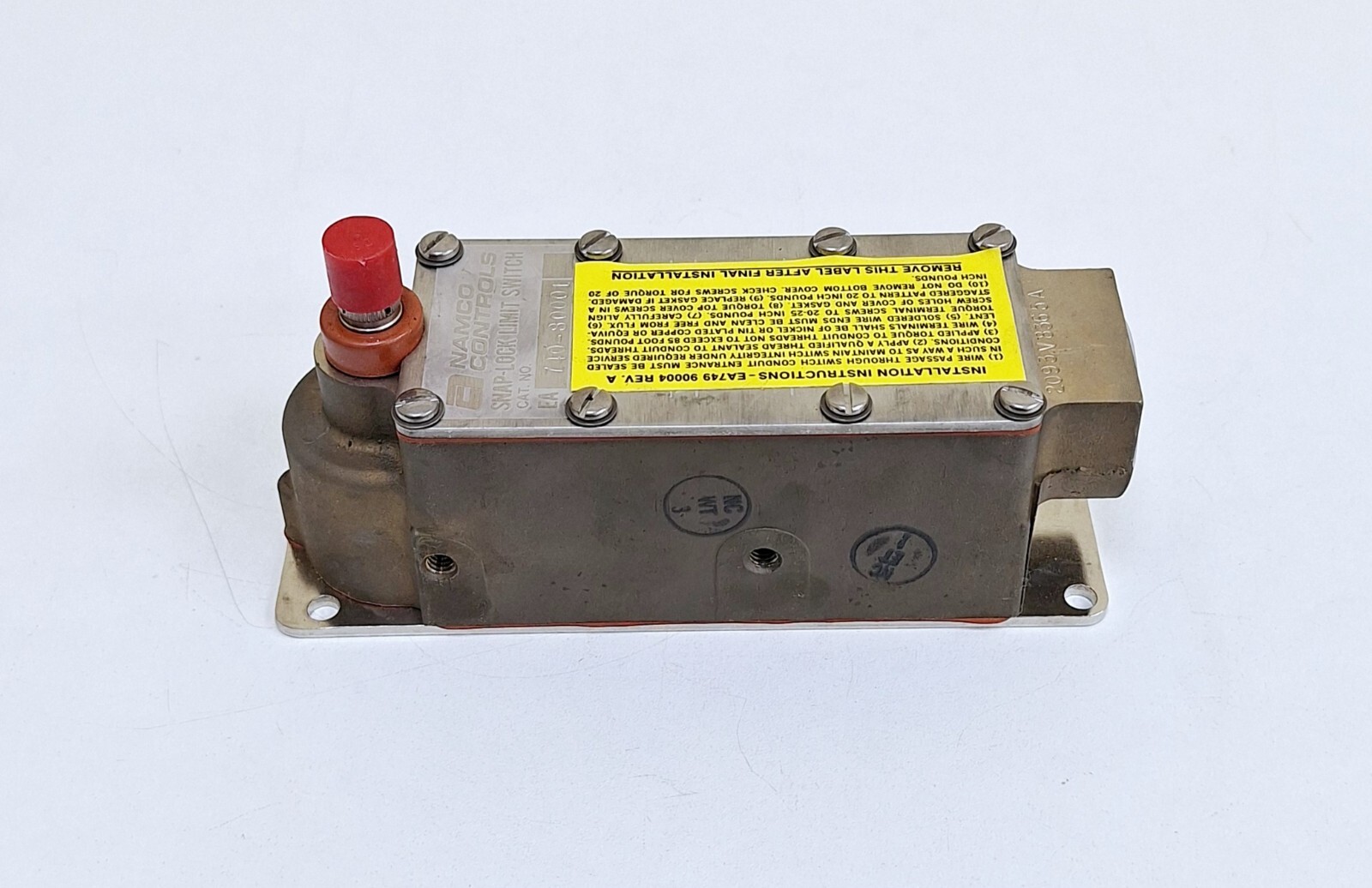 Namco Controls EA-740-80001 Snap-Lock Limit Switch