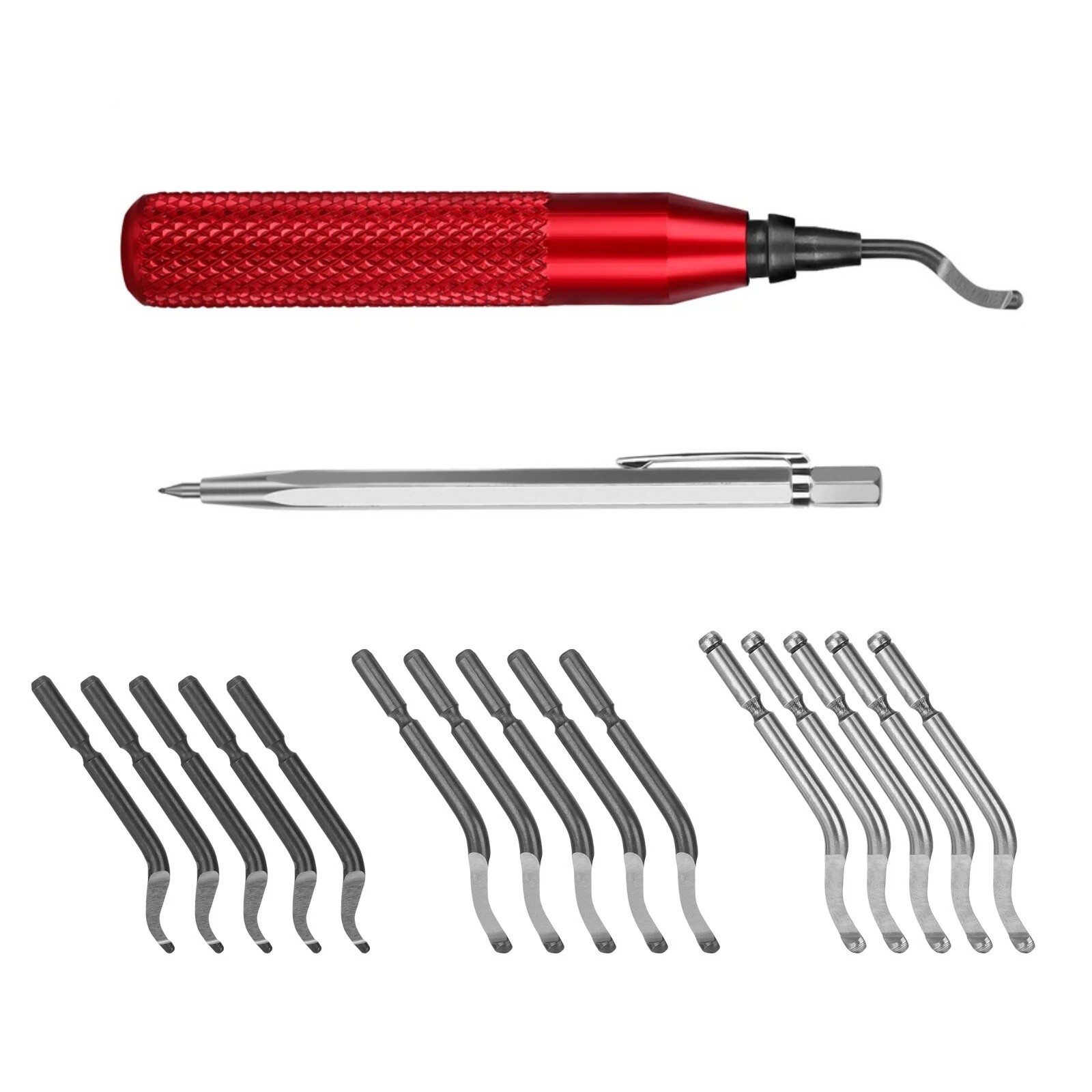 3D Print Deburring Kit with 15 Blades and Pointed Cutter Pen for ABS PLA Nylon