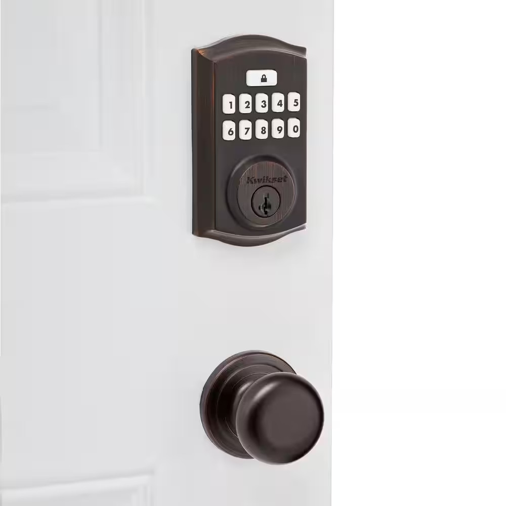 Smartcode 260 Traditional Venetian Bronze Keypad Electronic Deadbolt Feat Smartk