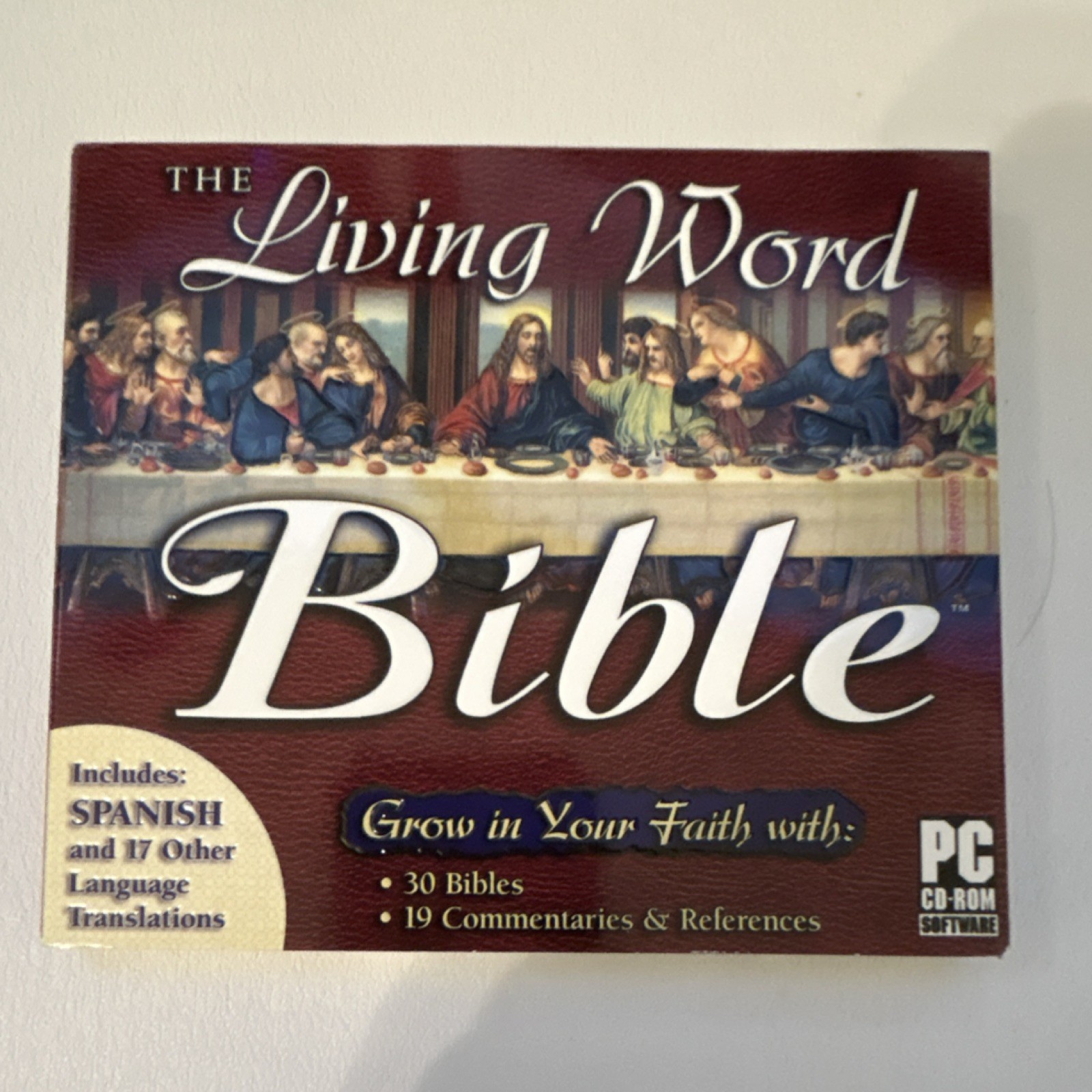ValuSoft The Living Word Bible PC CD-ROM 30 Bibles 19 Commentaries Spanish
