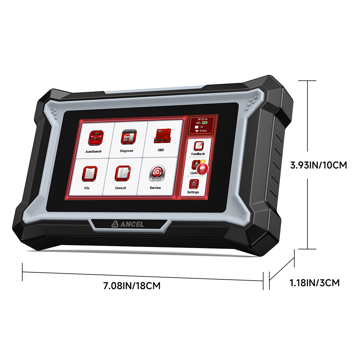 ANCEL DS100 OBD2 Scanner Check ABS SRS Transmission Engine Code Reader 7 Resets