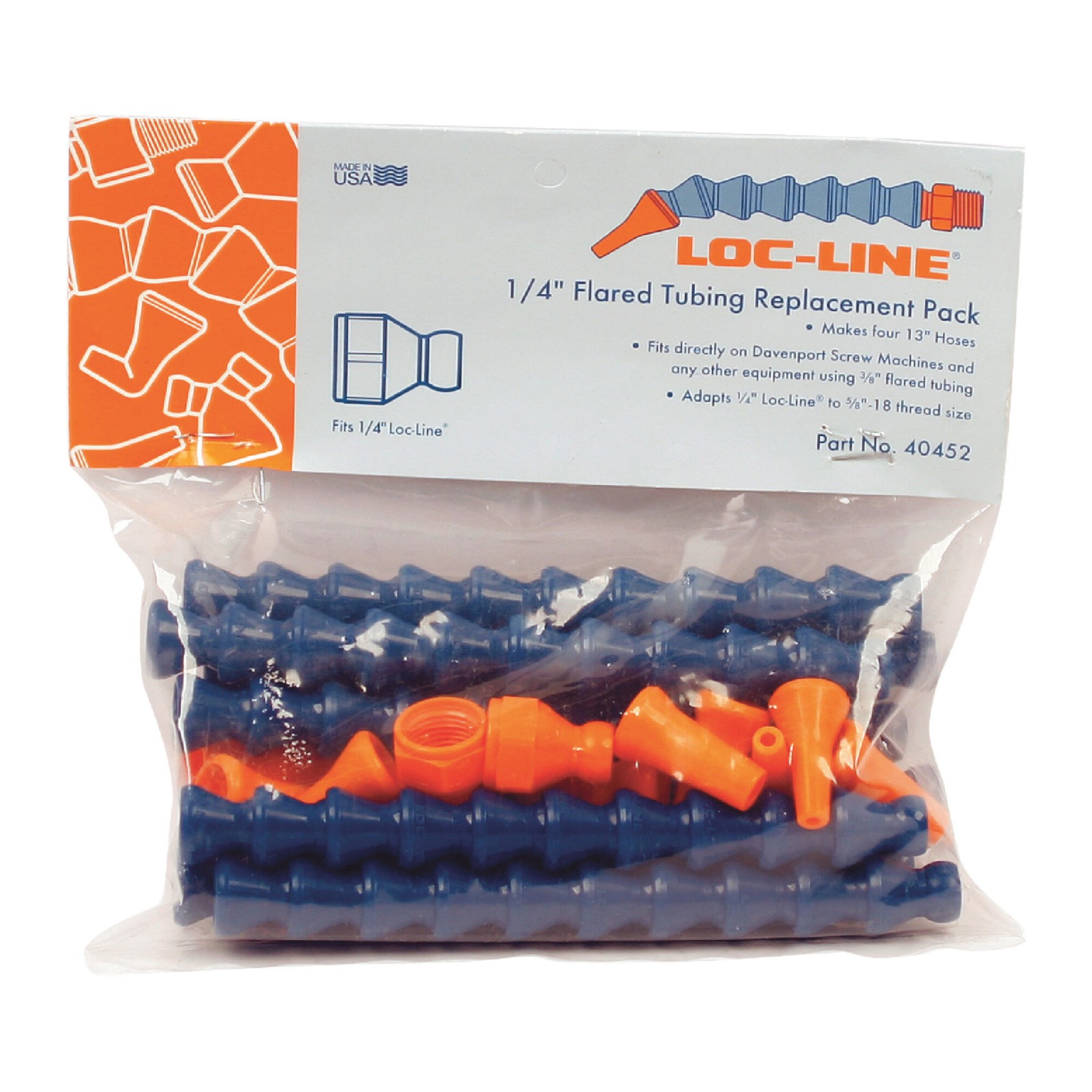 Loc-Line 40452 Flared Tubing Replacement Set-Male NPT: 1/4"&1/8"