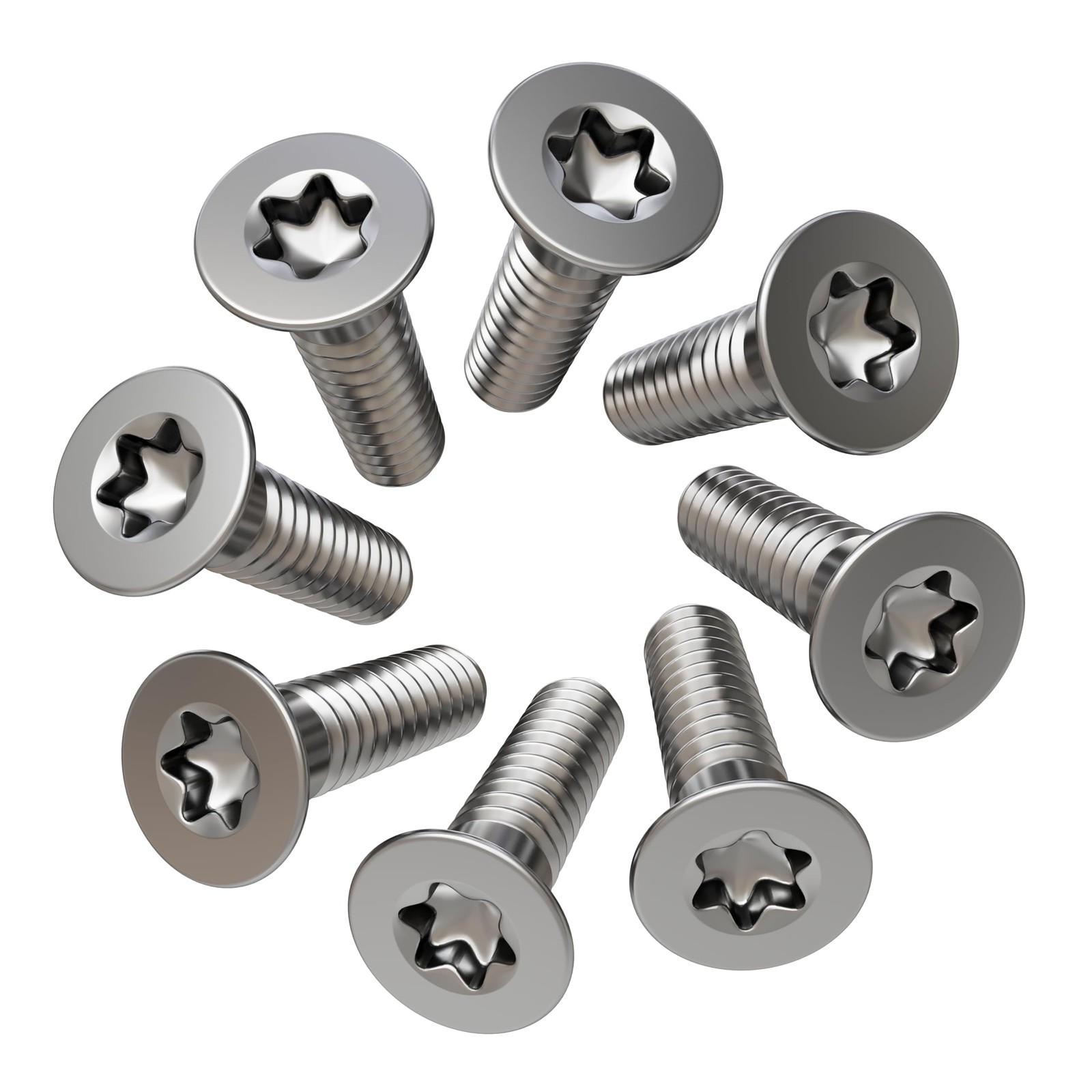 8pc Brake Rotor Retaining Screws N10648301 for Audi/Volkswagen by M6x16