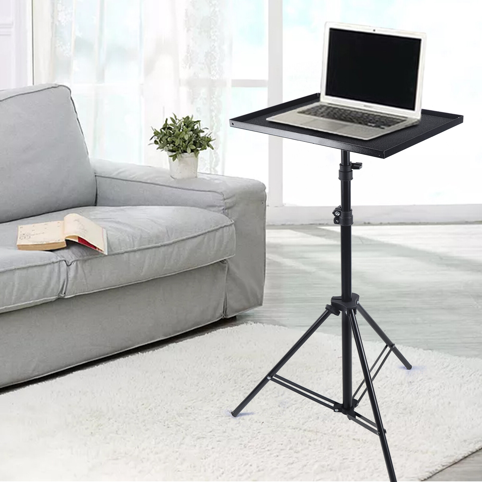 Adjustable Tripod Stand for Laptop, Projector, and Lamp Use