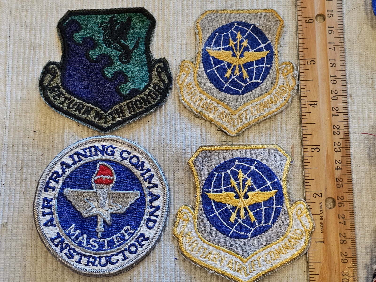 1960s USAF Air Force Vietnam Cold War Squadron Command Patch Lot x4 b L@@K!!!