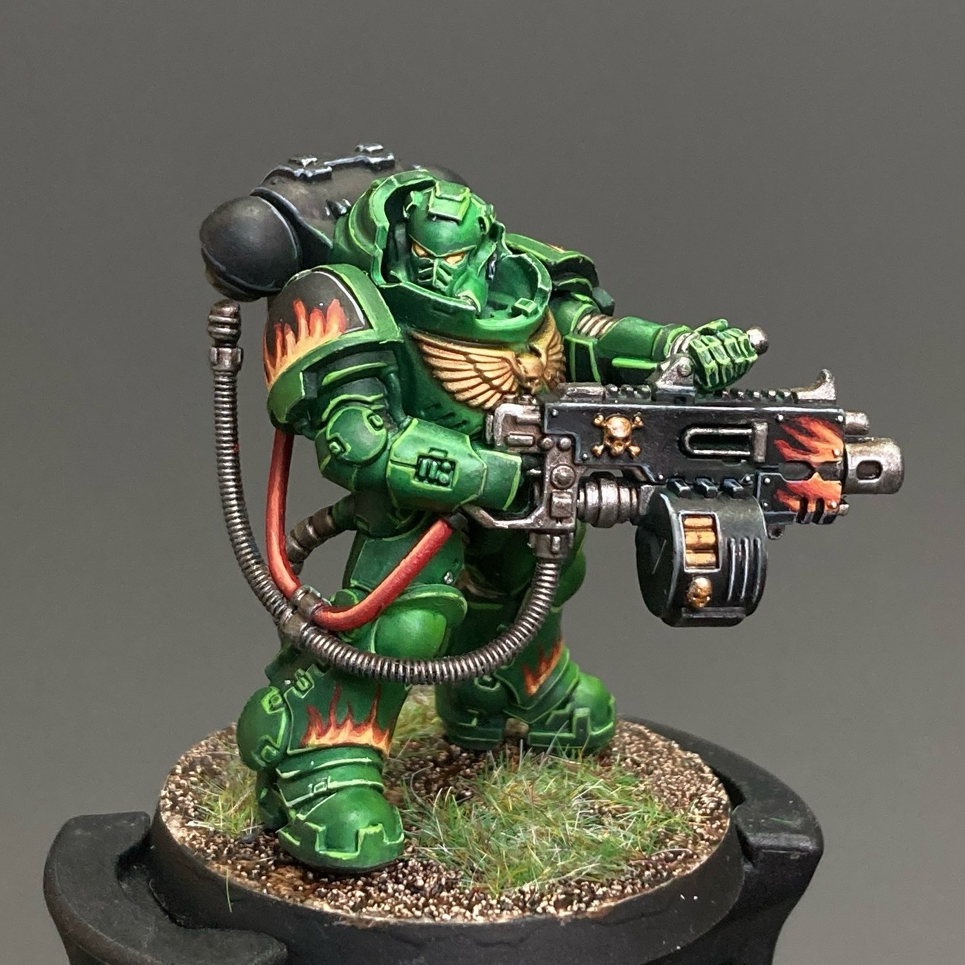 Heavy intercessors Warhammer 40k Space Marines Salamanders Pro Painted Squad