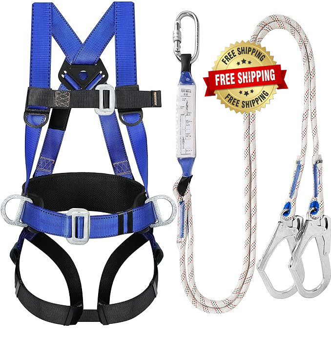 Arnes De Seguridad Construccion Con Sus Ganchos Kit Para Escalar Roofing Trabajo