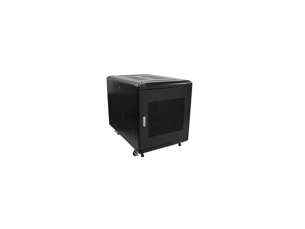 StarTech.com RK1236BKF Portable Server Rack Cabinet - 12U Server Rack - 36 in -