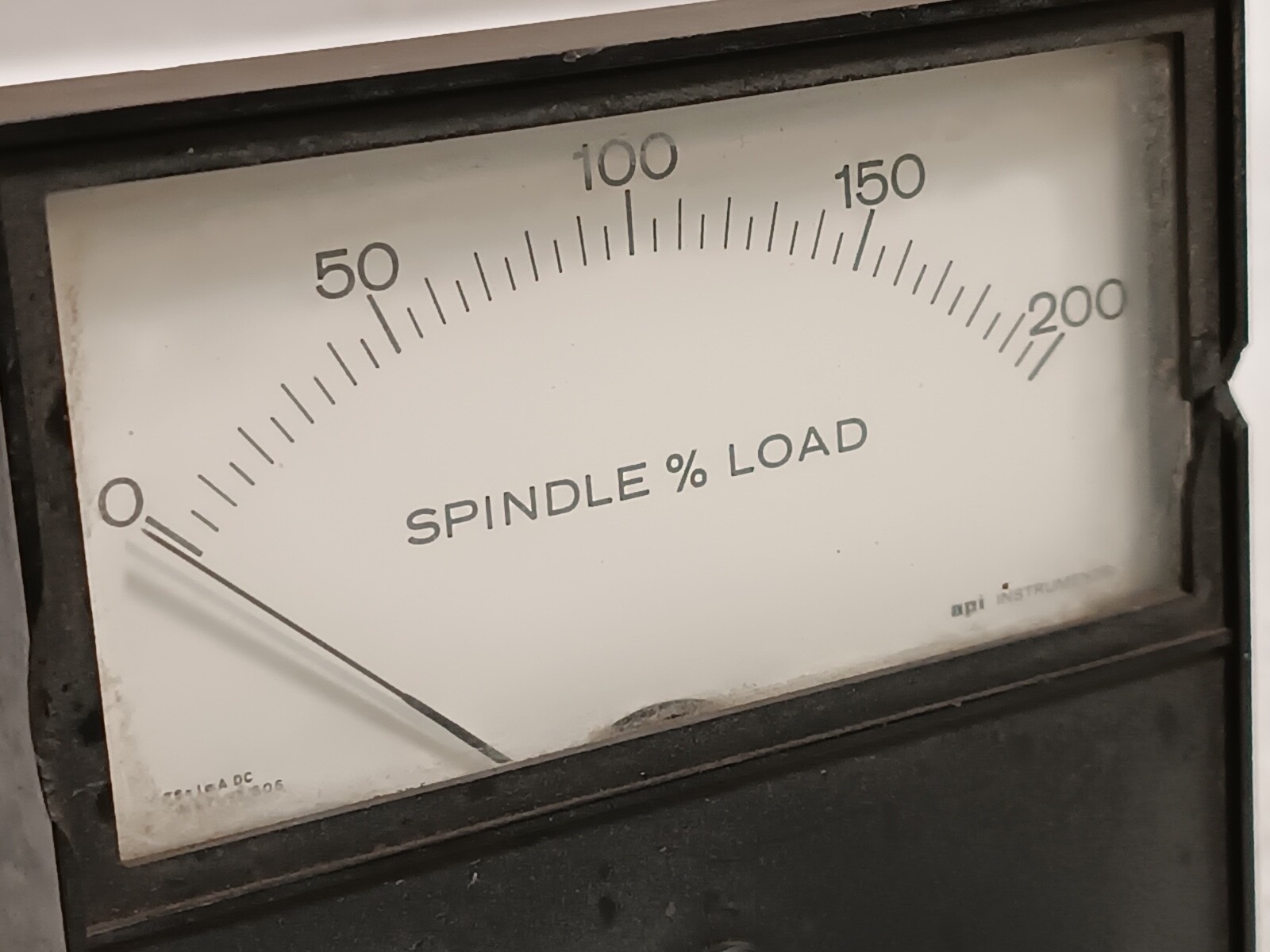 API Instruments 447-13 606 Spindle % Load Panel Meter 0-200 Range