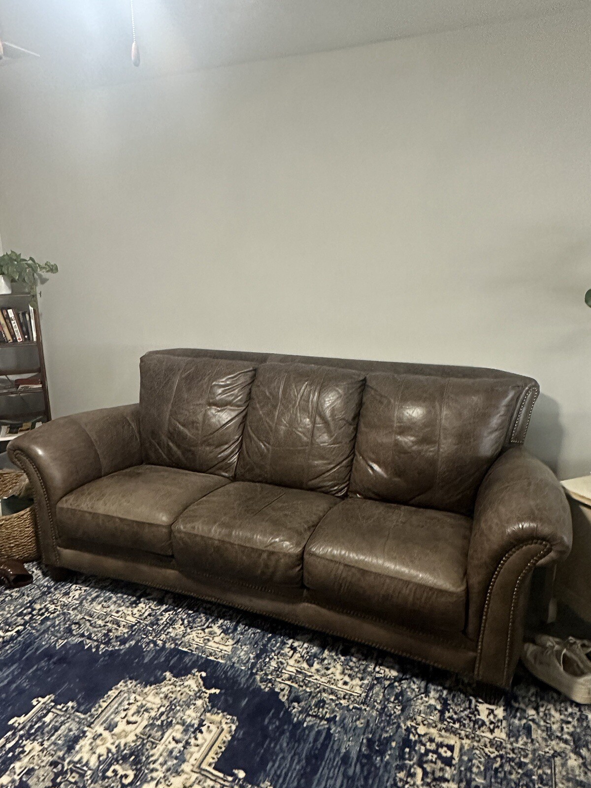 Brown Leather Couch