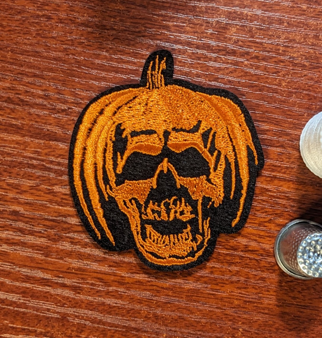 Halloween Movie Patch 2.5x2.5" Michael Myers Jack o Lantern Embroidered Iron On