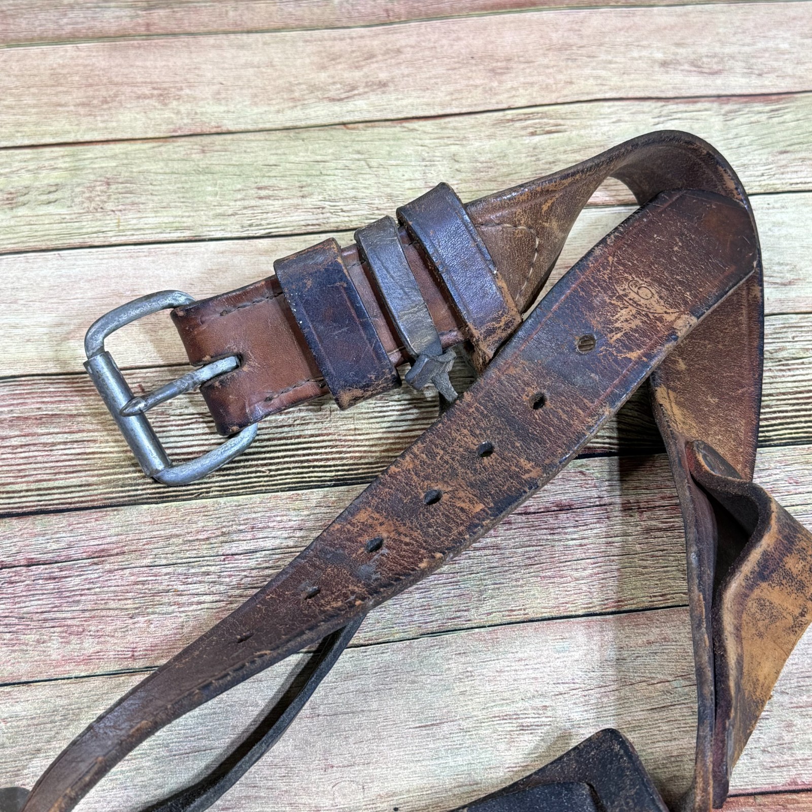 Vintage Bashlin's Lineman's Leather Tool Pouch