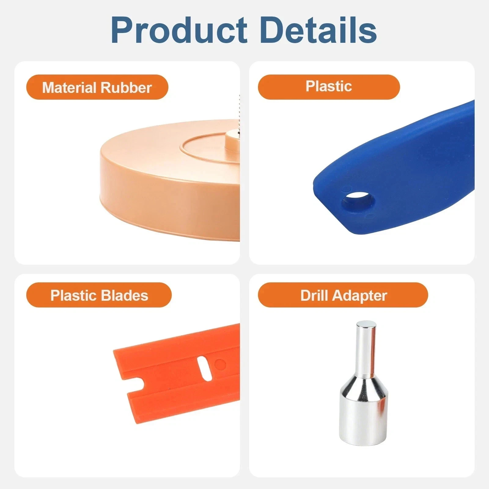 21 Pcs Plastic Razor Blades + 2 Razor Scraper Double Edged Sticker Removal Tools