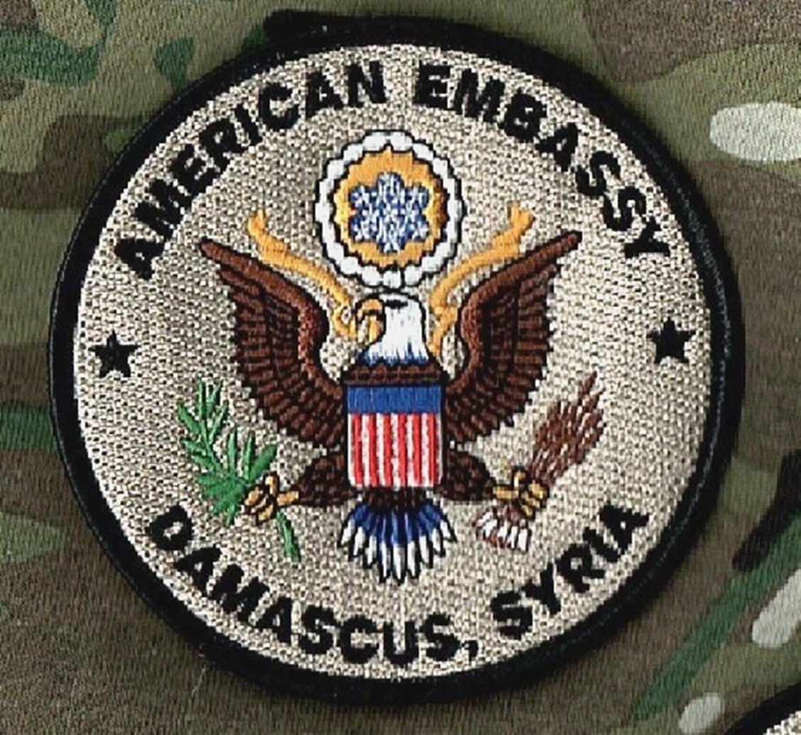 CLUB MED US EMBASSY DAMASCUS SYRIA DESERT SANDBOX USMC DSS CIA SAD vêlkrö PATCH