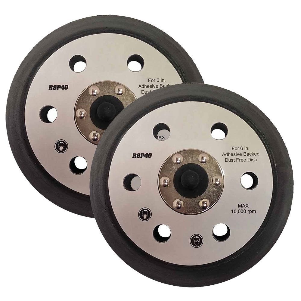 6" PSA/Adhesive Back Sanding pad 6 holes Rep Porter Cable 17000 2/pk RSP40-k