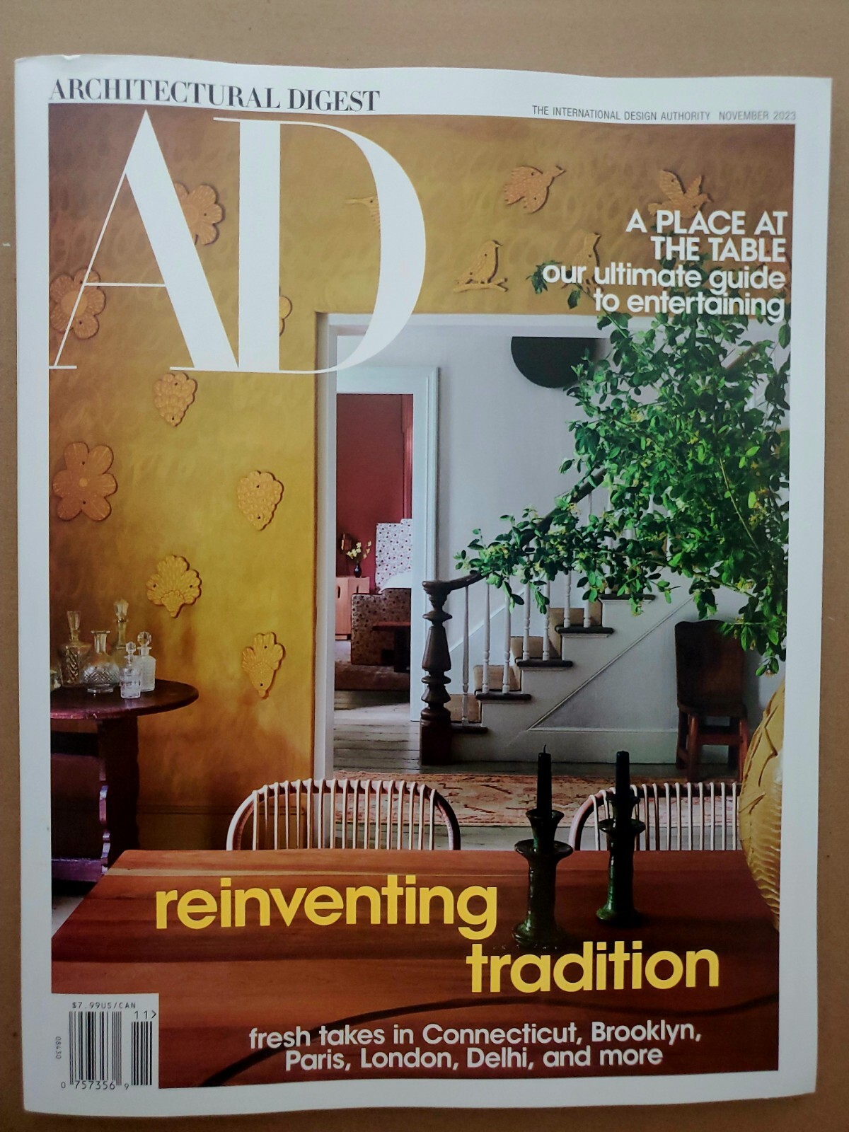 AD Architectural Digest Magazine Reinventing Tradition Paris London Connecticut