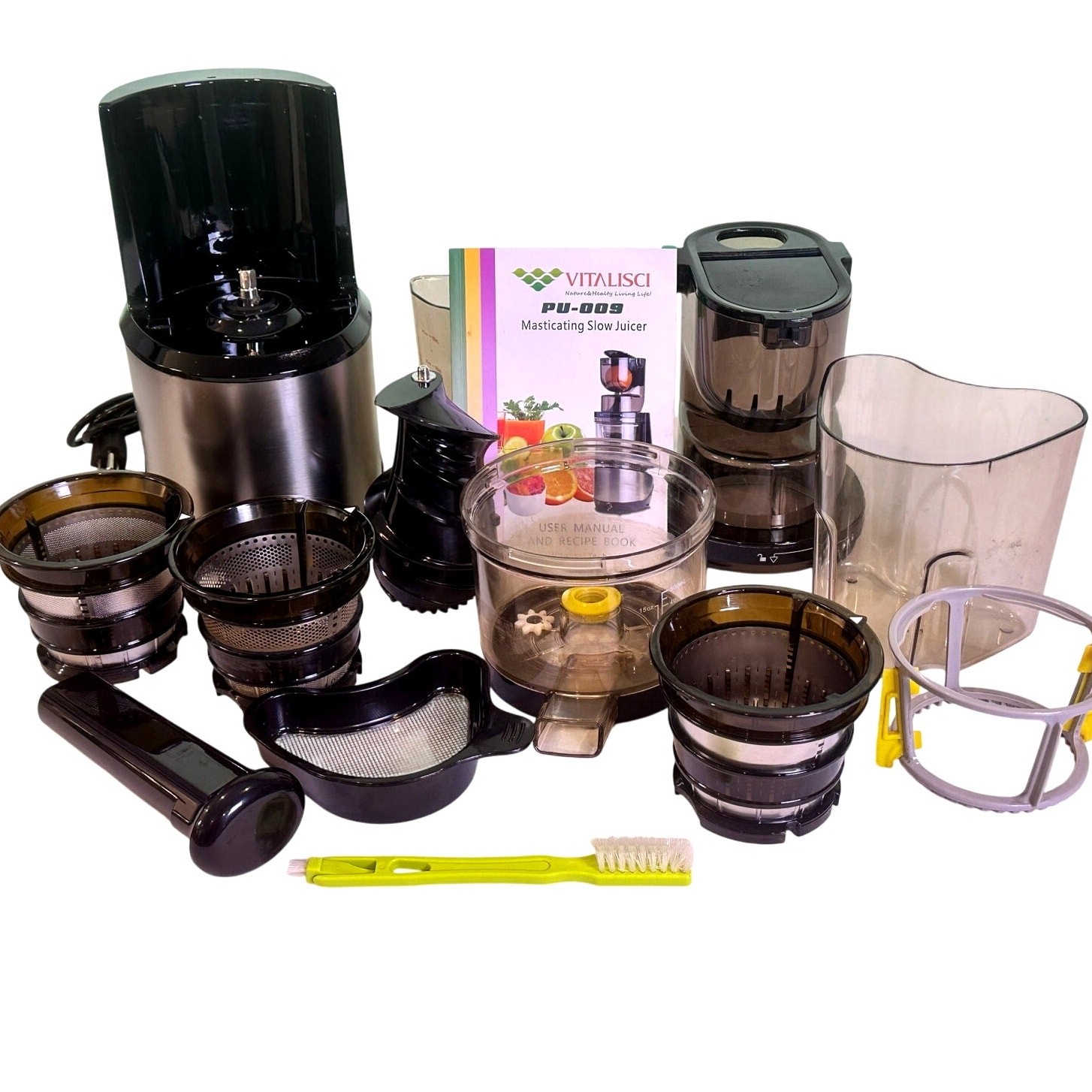 Vitalisci PU-009 Masticating Whole Slow Juice Extractor Cold Press Juicer