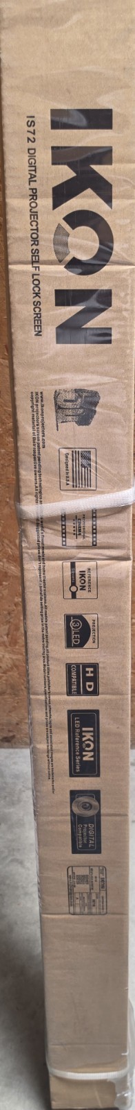 IKON IS72 Digital Projector Self-Lock Screen NEW in Box