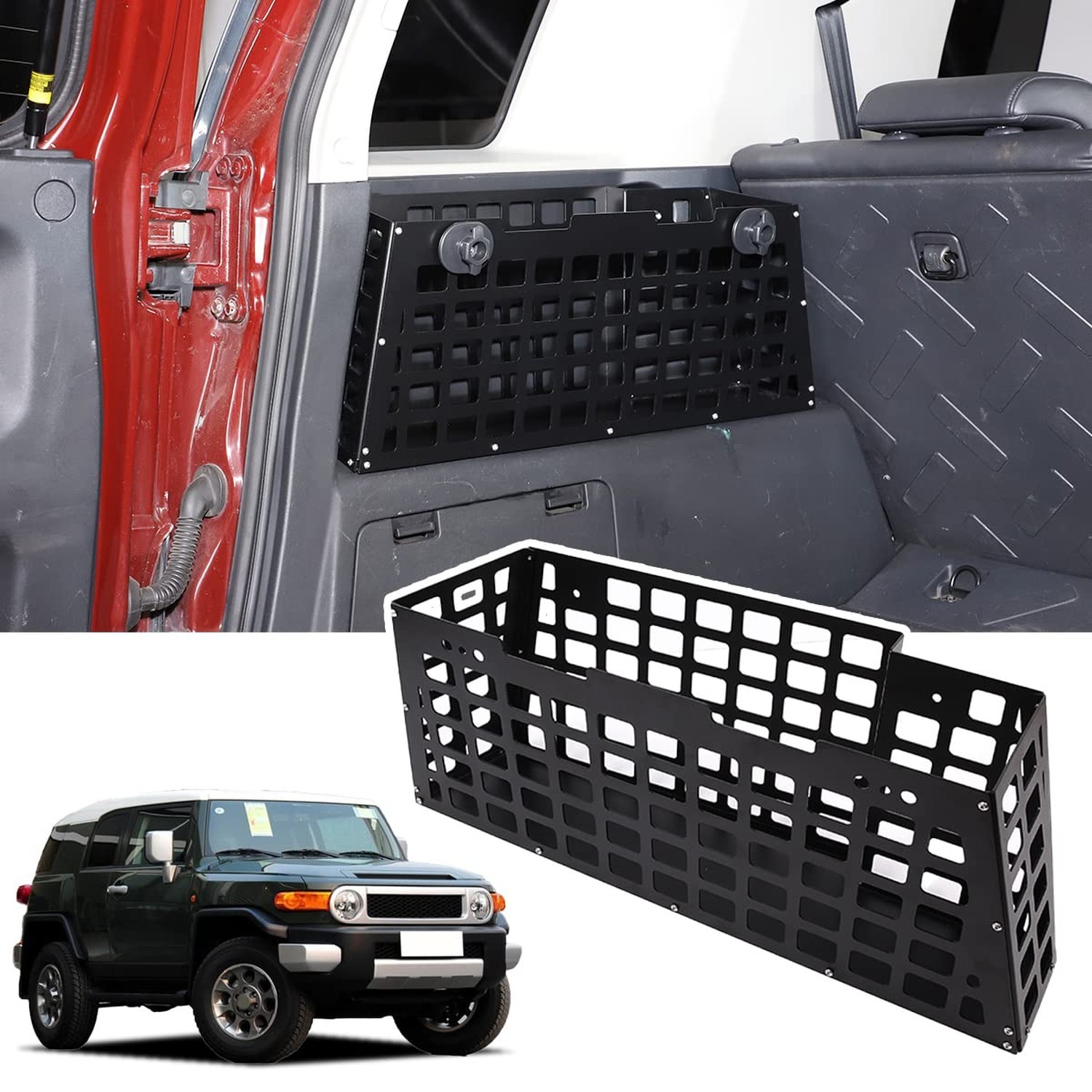 HAPPYHORSE For Toyo-ta FJ Cruiser 2007-2021 trunk, sundries organizer storage...